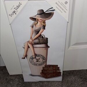 Chic Fashion Illustration Canvas